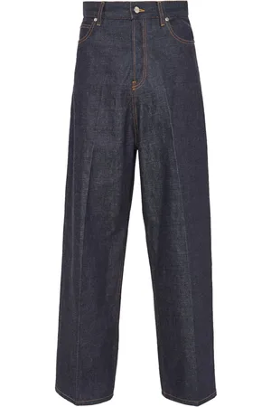 Salvatore Ferragamo Logo-patch cotton denim jeans