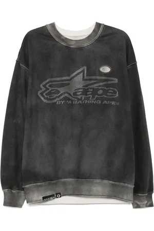 A Bathing Ape Logo washed sweatshirt