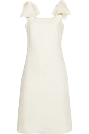 Chloé A-line linen midi dress