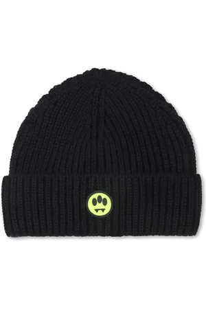BARROW Logo-appliqué knit beanie