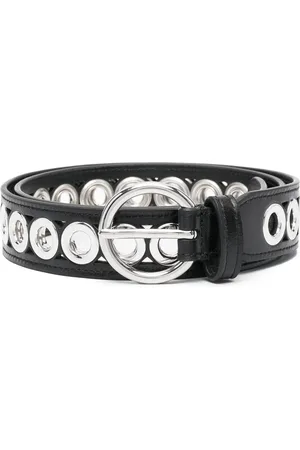 Sandro Eyelet-detail leather belt