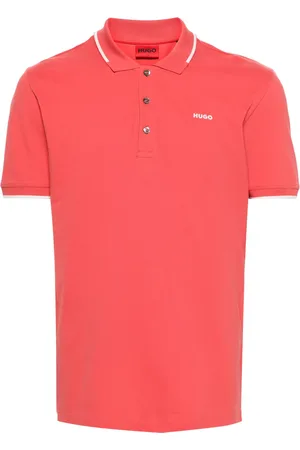 HUGO BOSS Logo-appliqué piqué polo shirt