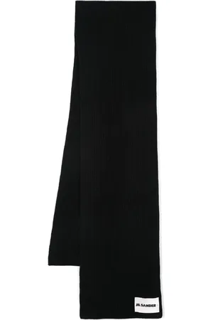 Jil Sander Logo-appliqué wool scarf