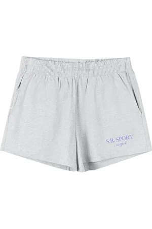 Sporty & Rich Wimbledon mélange-effect shorts