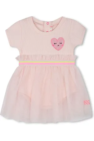 Billieblush Heart-appliqué dress