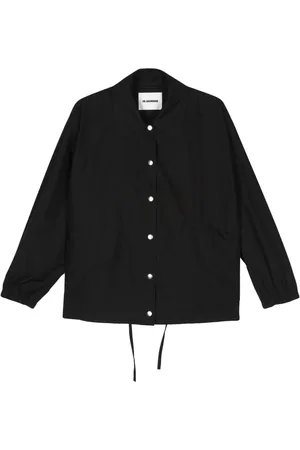 Jil Sander Logo-print cotton shirt jacket