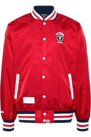 A Bathing Ape Stripe-trim bomber jacket