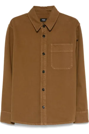 A.P.C. Logo-embroidered shirt