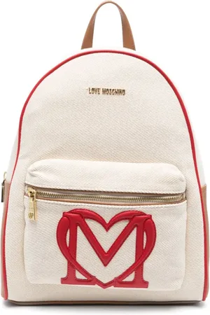 Moschino Logo-appliqué textured backpack
