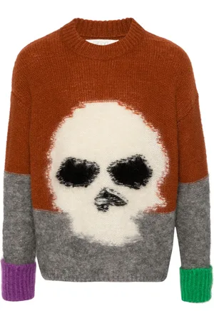 ERL Skull intarsia-knit sweater