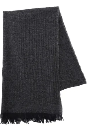 corneliani Mélange-effect scarf