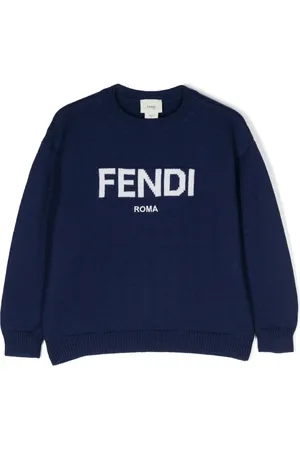 Fendi Intarsia-knit logo jumper