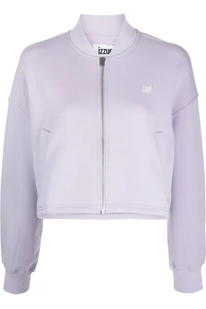 Izzue Appliquéd zip-up sweatshirt