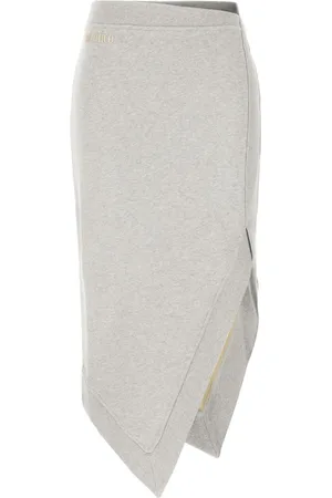 The Attico Mélange-effect midi skirt