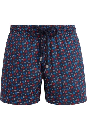 Vilebrequin Turtle-print logo-appliqué swim shorts