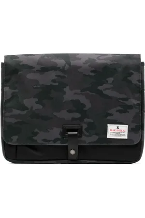 Makavelic Camouflage print flap laptop bag