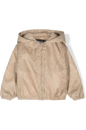 VERSACE Barocco-jacquard hooded jacket