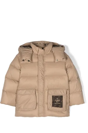 Fendi Logo-appliqu?? padded jacket
