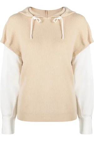 MAX & MOI Two-tone drawstring hoodie