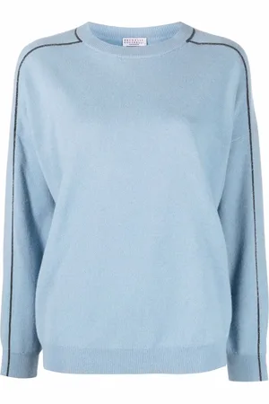 Brunello Cucinelli Monili-trim knitted jumper