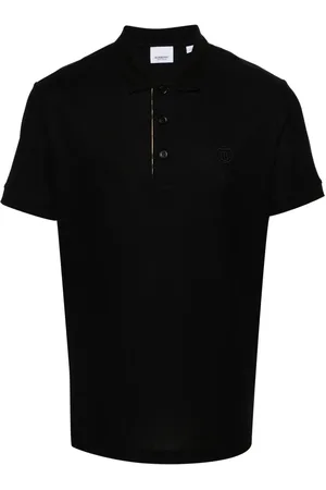 Burberry Logo-embroidered piqué polo shirt