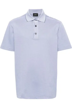 BRIONI Piqué cotton polo shirt