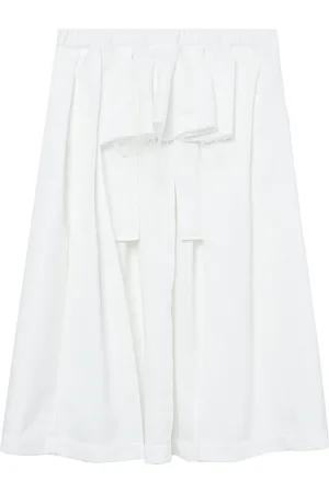 Comme des Garçons Ruffle-detail pleated midi skirt