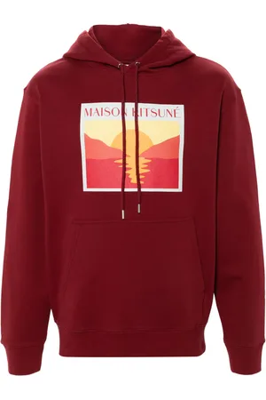 Maison Kitsuné Sunset Postcard cotton hoodie