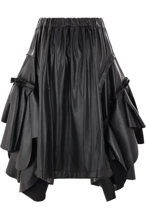 Comme des Garçons Pleat-detailing midi skirt
