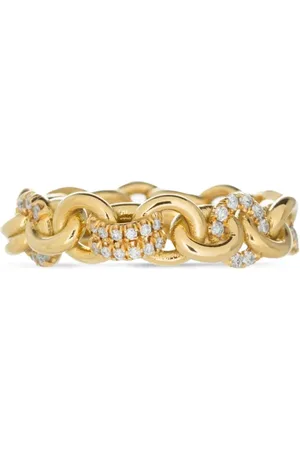 SPINELLI KILCOLLIN 18kt yellow Medium Fused Serpens diamond ring