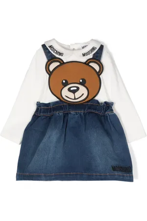 Moschino Teddy Bear-appliqué skirt overalls