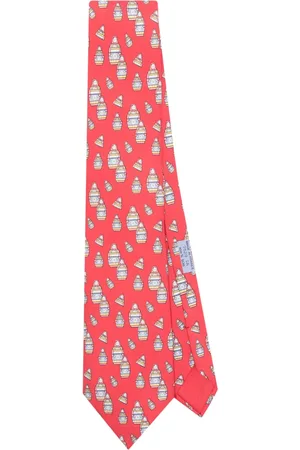 Hermès 2000s matryoshka-print silk tie