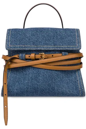 Moschino Tie Me denim tote bag