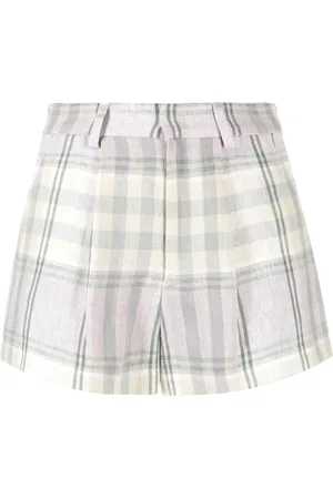 Isabel Marant Checked linen shorts