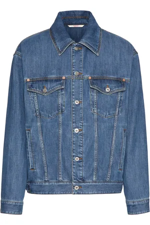 VALENTINO GARAVANI Logo-appliqué denim jacket