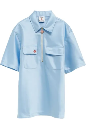 Casablanca Satin zip-up shirt