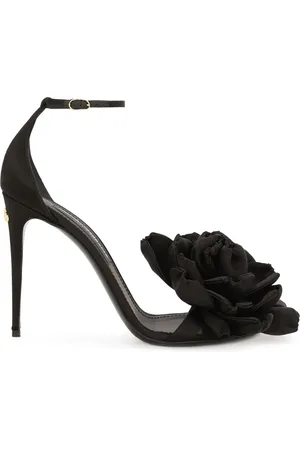 Dolce & Gabbana Keira floral-appliqué satin sandals