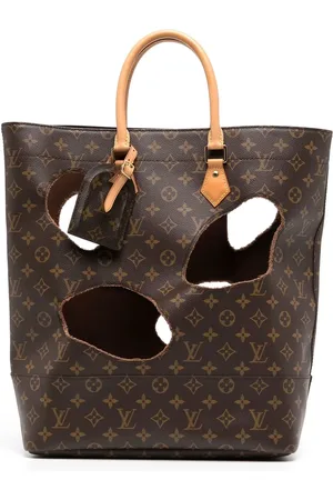 LOUIS VUITTON X Comme Des Garçons 2014 burned holes monogram tote bag