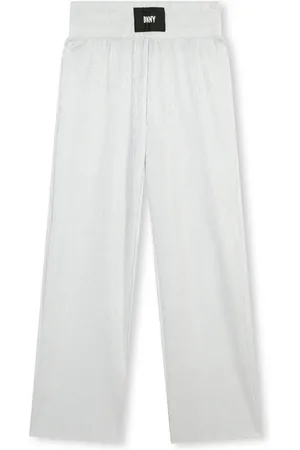 DKNY Logo-appliqu?? wide-leg trousers