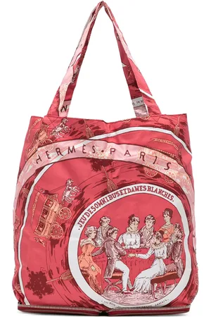 Hermès 2015-2024 Jeu des Omnibus et Dames Blanches Silky Pop tote bag