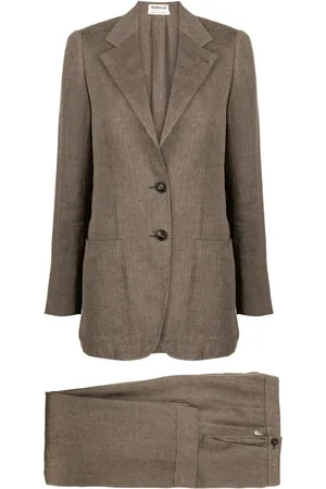 Hermès 1990-2000s single-breasted silk suit