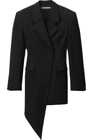 Alexander Wang Asymmetric blazer wool-twill mini dress