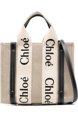Chloé Woody logo-print tote bag