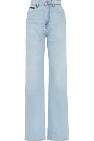 Philipp Plein High-rise wide-leg jeans