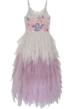 Tutu Du Monde Show Must Go On floral-appliqu?? long tutu dress