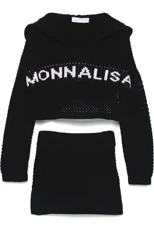MONNALISA Open-knit skirt set