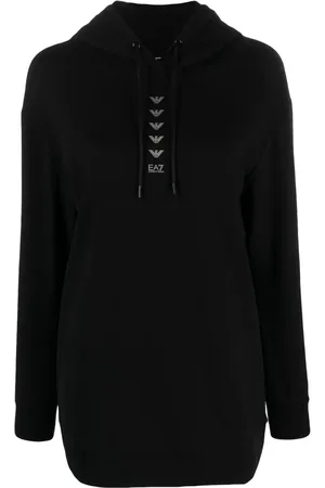 EA7 Logo Series drawstring hoodie