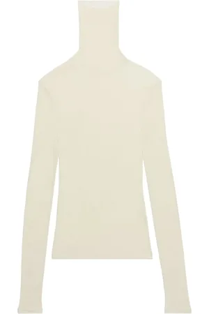 Ami Ribbed roll-neck top