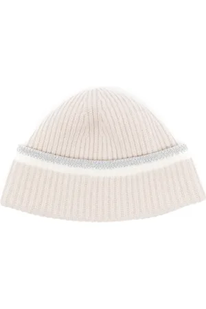 N.PEAL Sparkle trim beanie