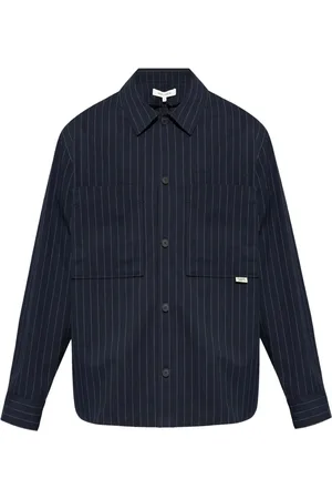 Maison Kitsuné Pinstriped shirt jacket